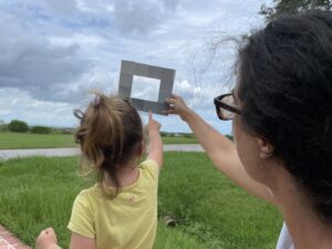 I'm observing the sky through my own weather window!